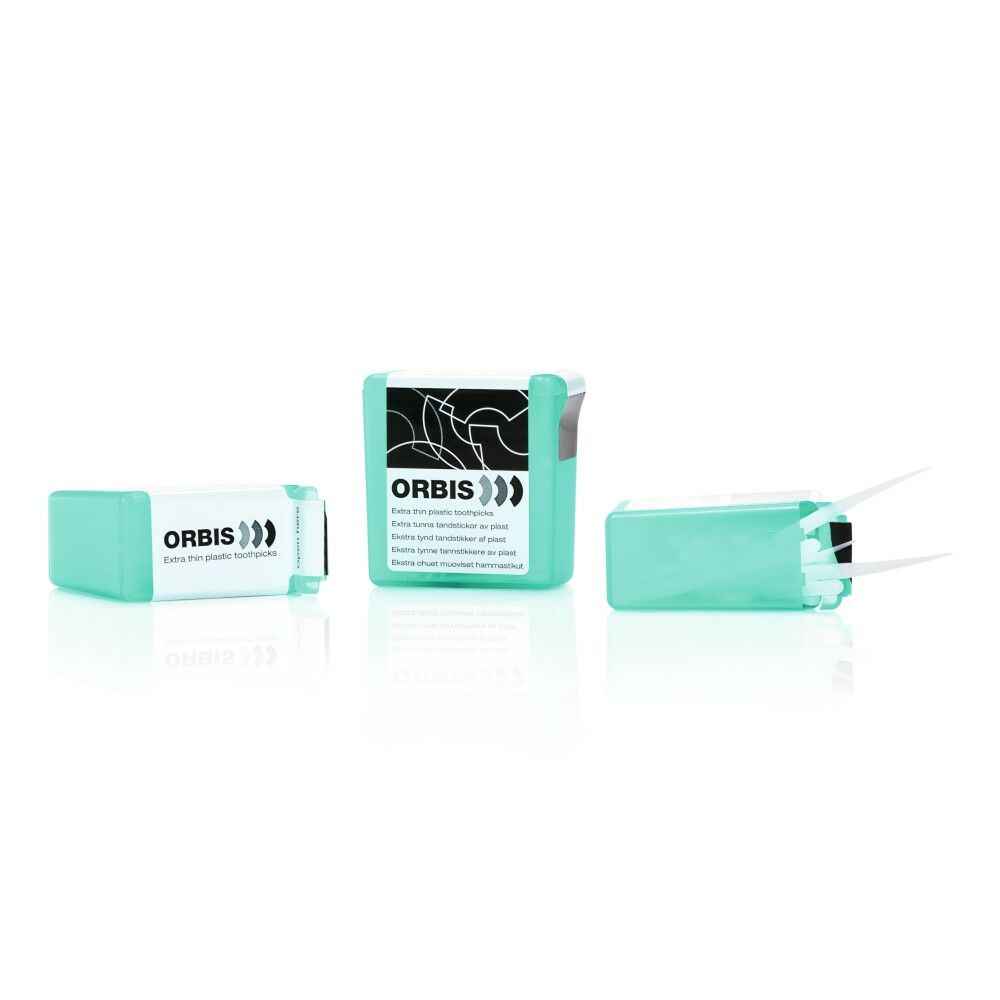 Orbis Plastic toothpick, extra thin - green pkg of 1 x 120 each — FI1